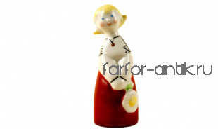 Девочка с цветком - Рижский фарфоро-фаянсовый завод