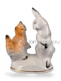 Кот и заяц - Рижский фарфоро-фаянсовый завод