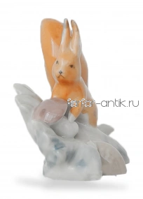 Белочка с грибами - Городницкий фарфоровый завод