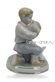 Дети с голубями