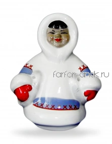 Якут с рыбой - Городницкий фарфоровый завод